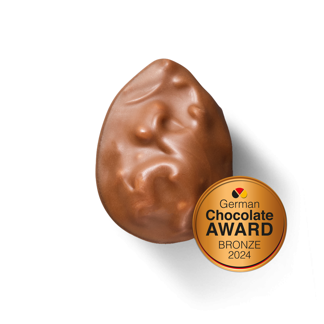 Walnuss auf Weinbrandmarzipan Produktbild: Walnuss Weinbrand Marzipan German Chocolate Award Bronze 2024